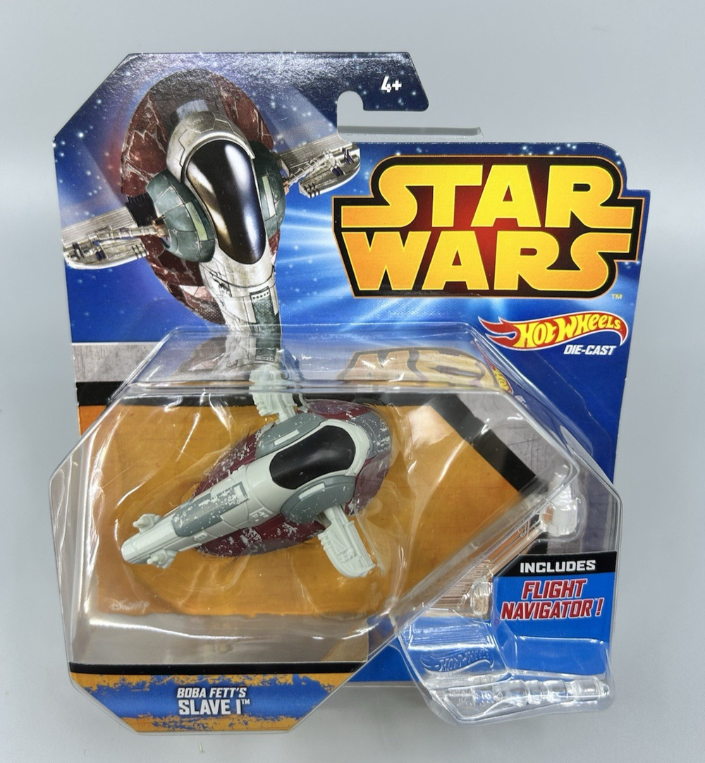 Hot Wheels STAR WARS Boba Fett’s Slave 1 2014 Diecast With Flight Navigator 1:64